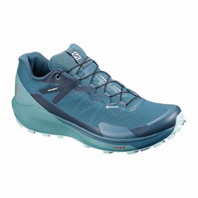 Női Salomon SENSE RIDE 3 GTX INVIS. FIT W Terepfutó Cipő SA5706182 Türkiz/Kék